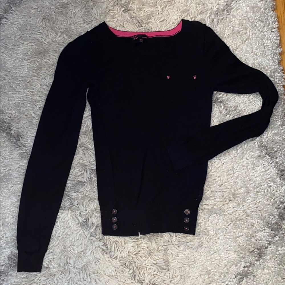 Cute Black & Pink Sweater